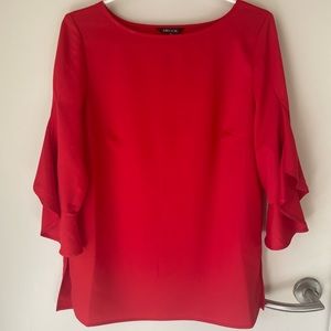 Red Misook Blouse